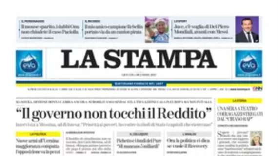La Stampa - C’è voglia di Del Piero 