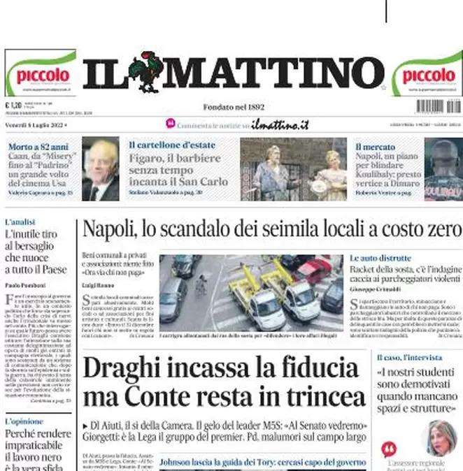 Il Mattino - Piano per blindare Koulibaly
