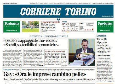 Corriere di Torino - Harakiri Lazio, ma anche la Juve sparisce a San Siro da 0-2 a 4-2