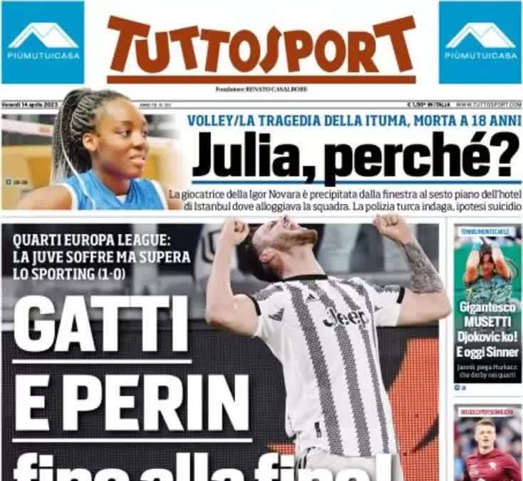 Tuttosport - Gatti e Perin, fino alla fine