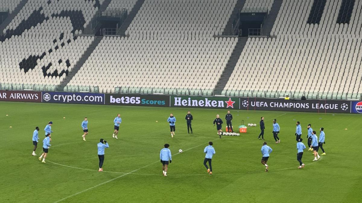 Il Pafos si allena all’Allianz Stadium 