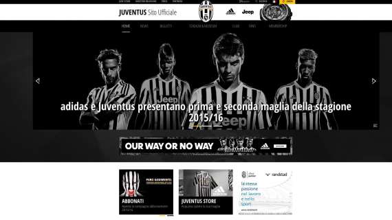 Juventus, online il nuovo sito internet