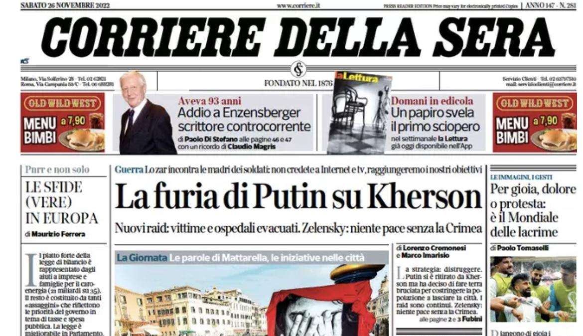 Corsera - Il mondiale delle lacrime 
