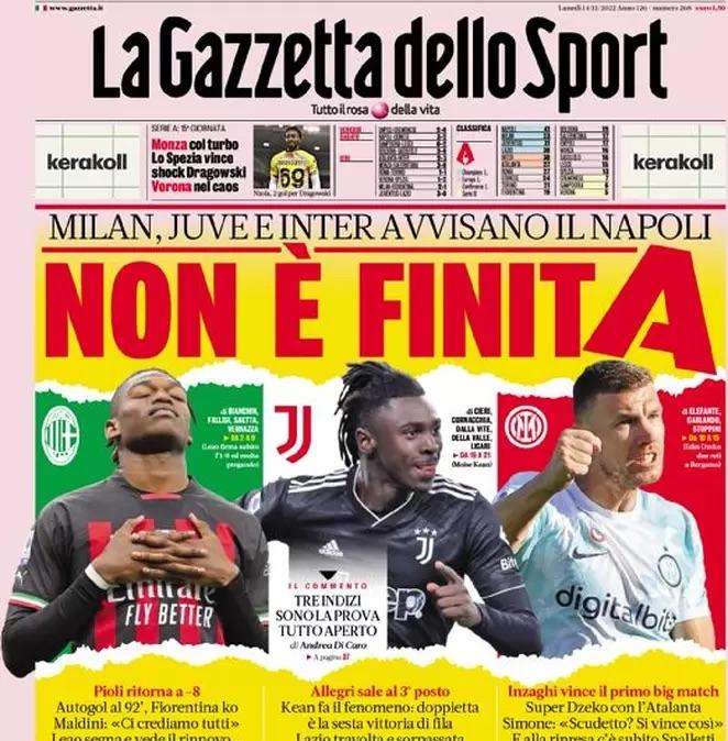 Gazzetta - Non è finita 
