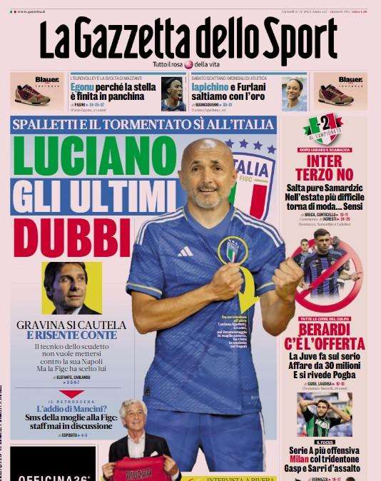 Gazzetta - La Juve fa sul serio per Berardi