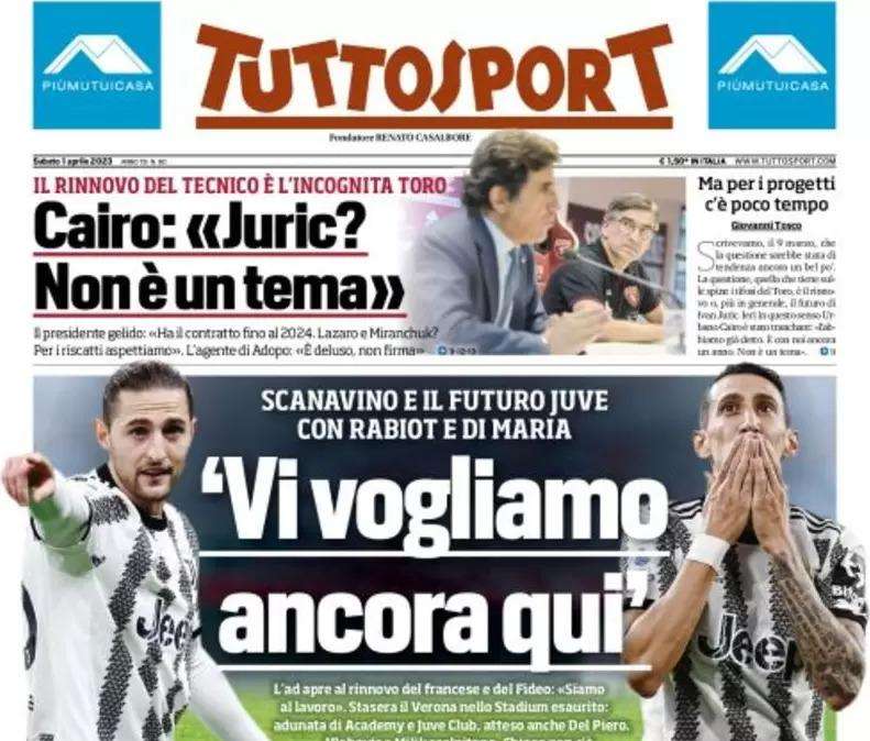 Tuttosport - "Vi vogliamo ancora qui"