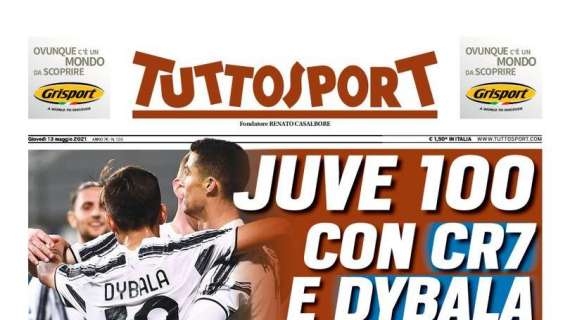 Tuttosport - Juve 100 con Cr7 e Dybala 