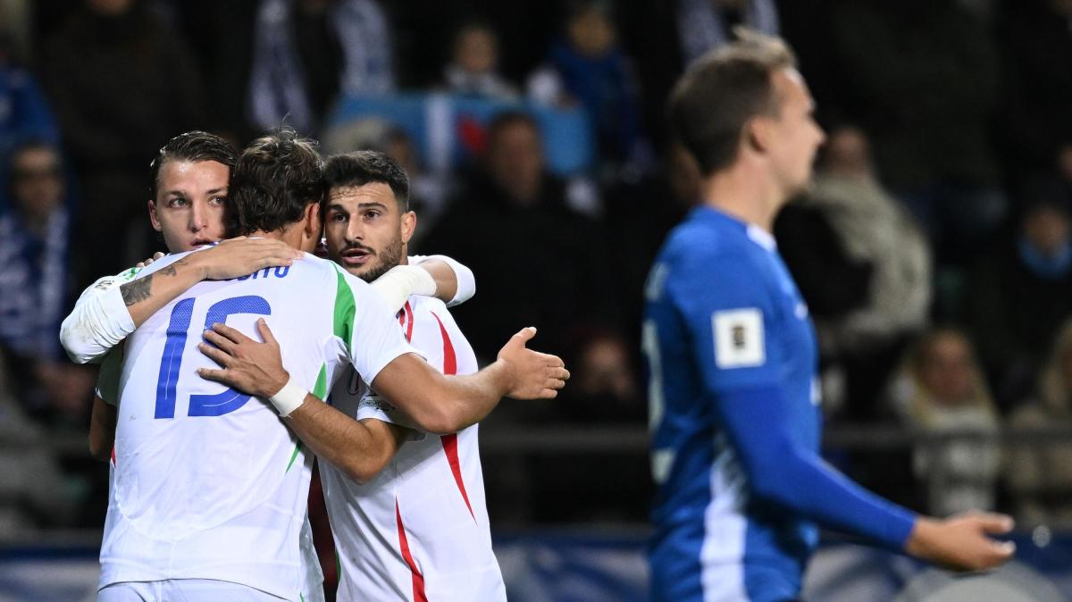 Estonia-Italia 1-3, fine secondo tempo. Terza vittoria consecutiva per gli Azzurri. Ora testa a Israele