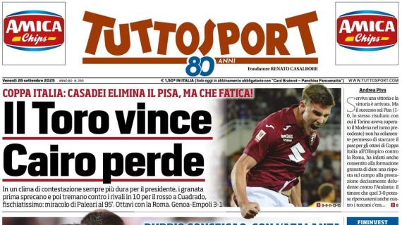 Tuttosport - Si scalda Adzic 