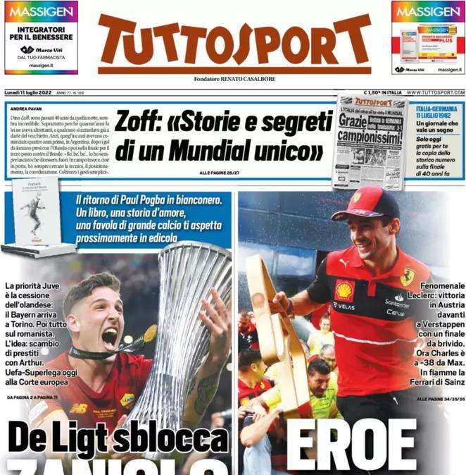 Tuttosport - De Ligt sblocca Zaniolo