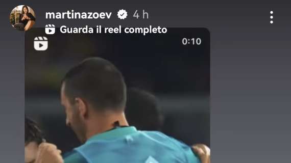 Martina Maccari posta il video dell'abbraccio tra Bonucci e Fagioli e scrive: "Chi giudica è sicuro di conoscere la verità?"