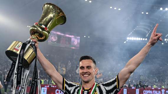 La Juventus celebra Milik