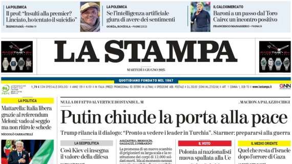 La Stampa - Giuntoli tratta la buonuscita