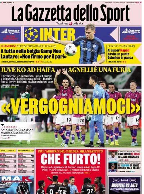 Gazzetta -Vergogniamoci