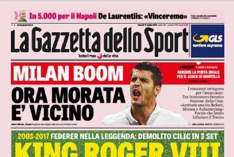 Gazzetta - Milan boom, si avvicina Morata 