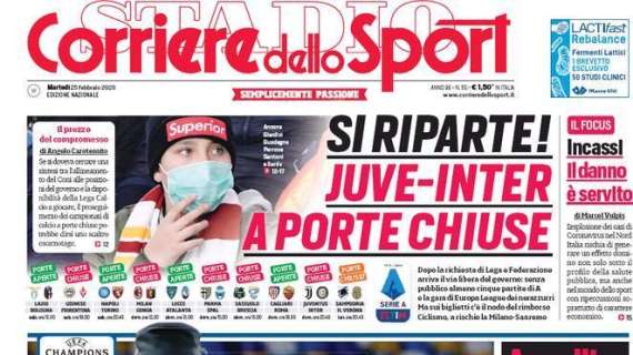 Corsport - Si riparte! Juve-Inter a porte chiuse
