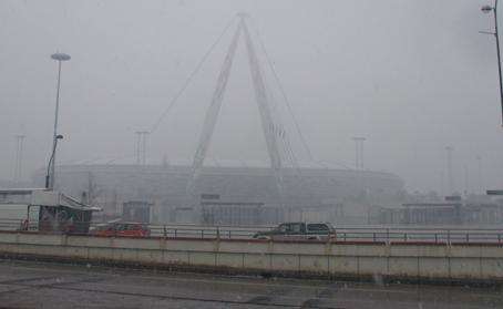 Ecco una foto dello Juventus Stadium, scattata oggi pomeriggio.