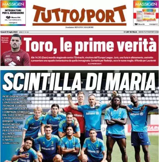 Tuttosport - Scintilla Di Maria 