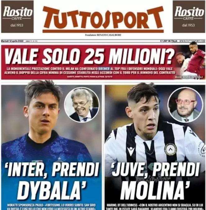 Tuttosport - Inter, prendi Dybala