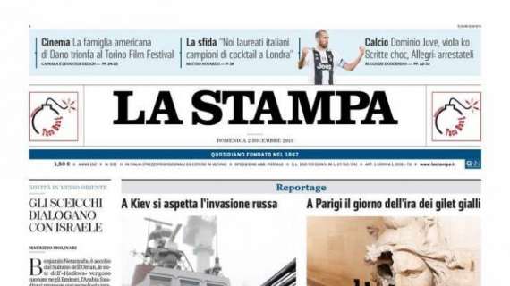La Stampa - Dominio Juve 