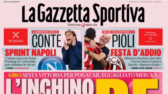 Gazzetta- La Juve sul podio 