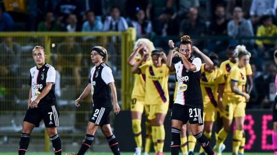 Juventus Women-Barcellona 0-2, le pagelle. Straordinaria Hyyrynen, Gama sfortunata. Cernoia e Caruso, che mix!