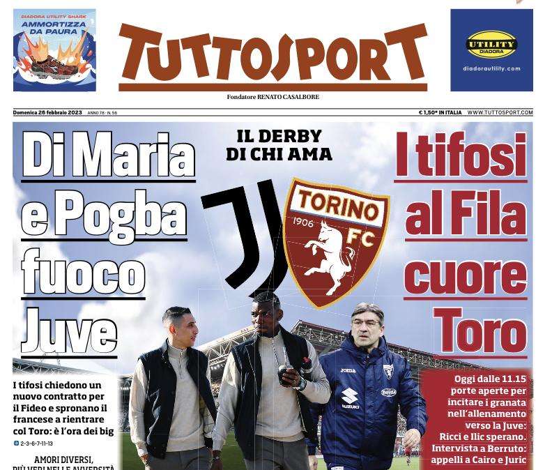 Tuttosport - Di Maria e Pogba, fuoco Juve 