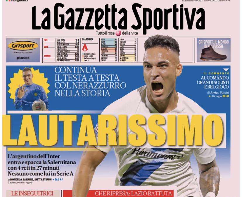 Gazzetta - Juve a Bergamo per il podio