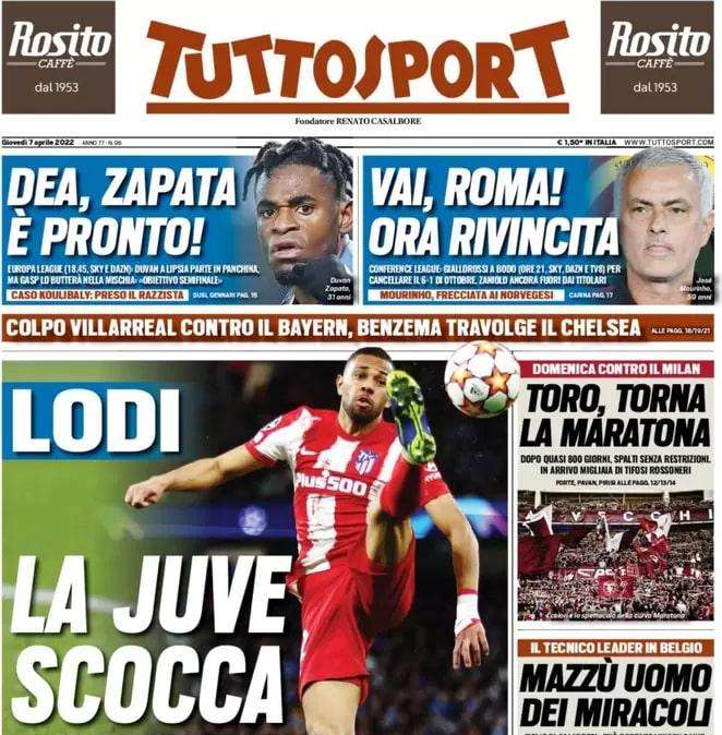 Tuttosport - Lodi, la Juve scocca la freccia