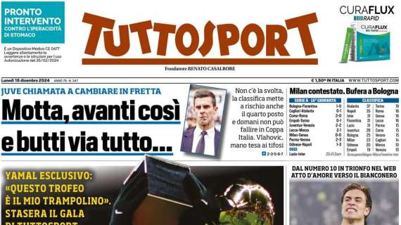 Tuttosport- Motta, avanti così e butti via tutto, Yildiz alla Juve per altri cinque anni 