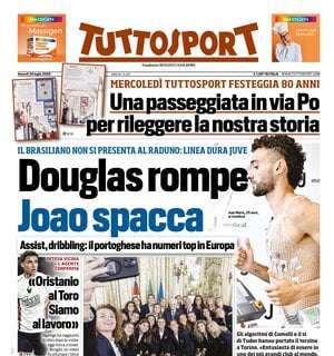 Tuttosport- Douglas rompe, Joao spacca