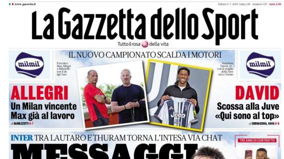 Gazzetta - David, scossa alla Juve