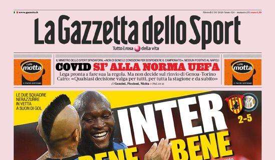 Gazzetta - Inter bene bene, Atalanta benissimo 