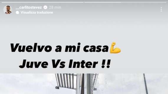 FOTO - Tevez rivela: "Torno a casa mia per Juve vs Inter"