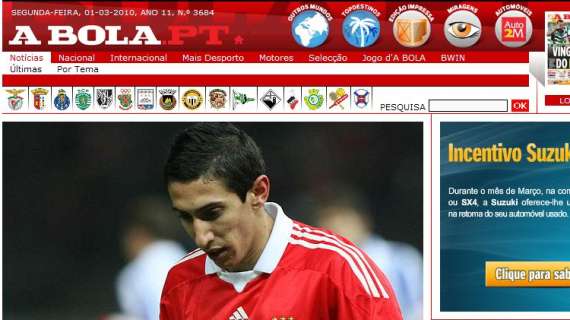 A BOLA: JUVENTUS SU DI MARIA