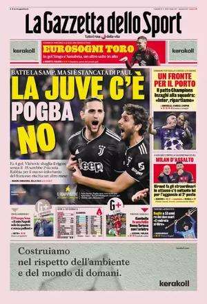 Gazzetta - La Juve c’è, Pogba no