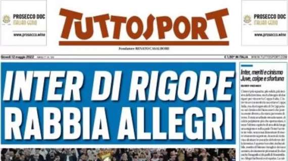 Tuttosport - Inter di rigore. Rabbia Allegri