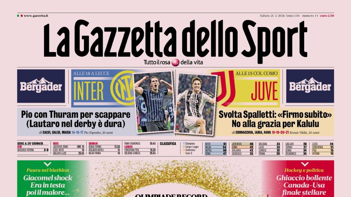 Juventus niente grazia, Inter per la fuga 