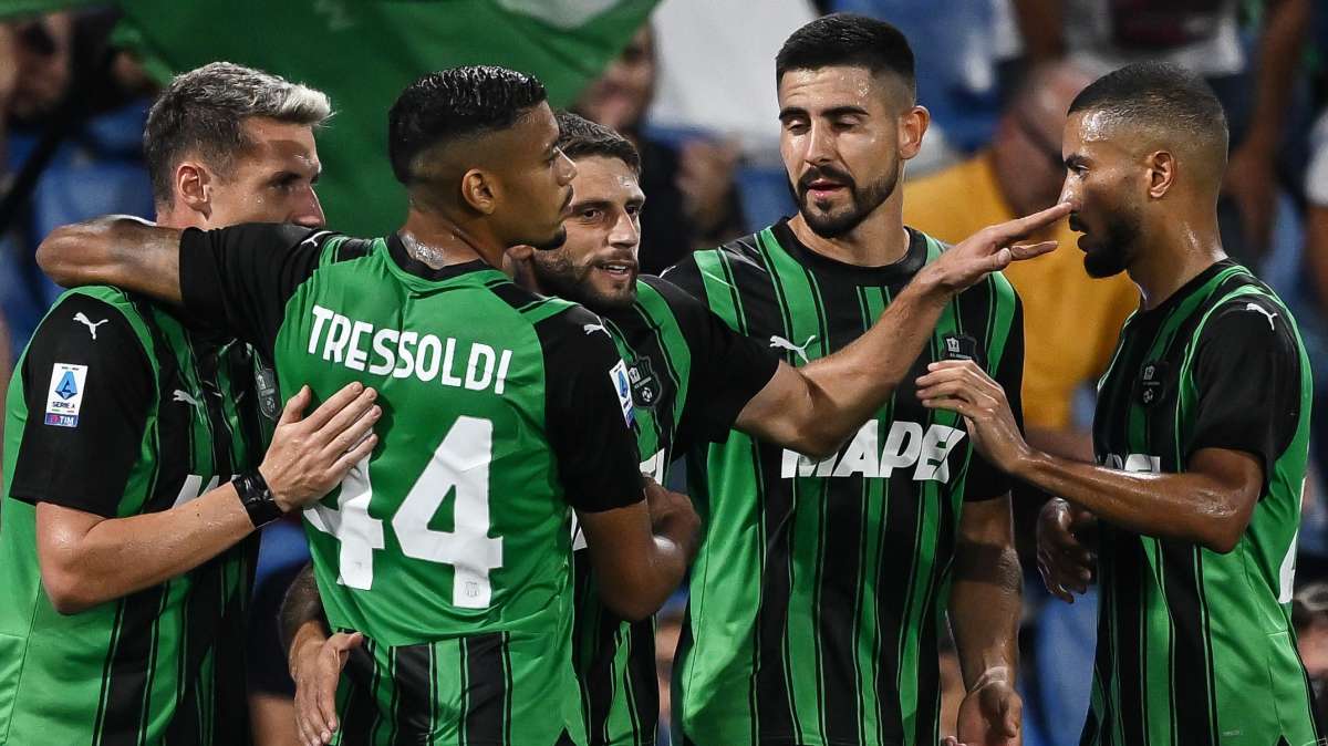 Sassuolo avanti 1 a 0 sulla Salernitana alla fine del primo tempo