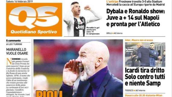 QS - Inter e Icardi sempre più distanti, Dybala e Ronaldo show
