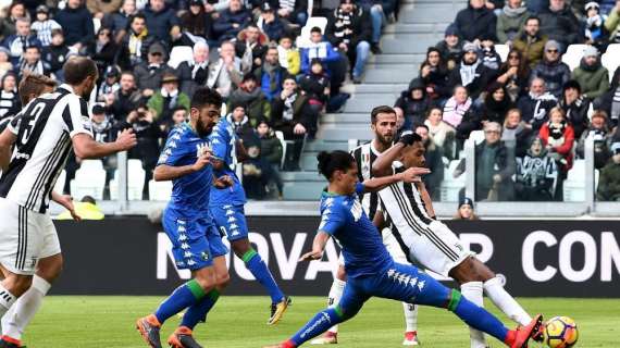 Juventus-Sassuolo: nelle ultime cinque gare bianconeri letali nel primo tempo
