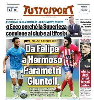 Tuttosport- Da Felipe a Hermoso, parametri Giuntoli