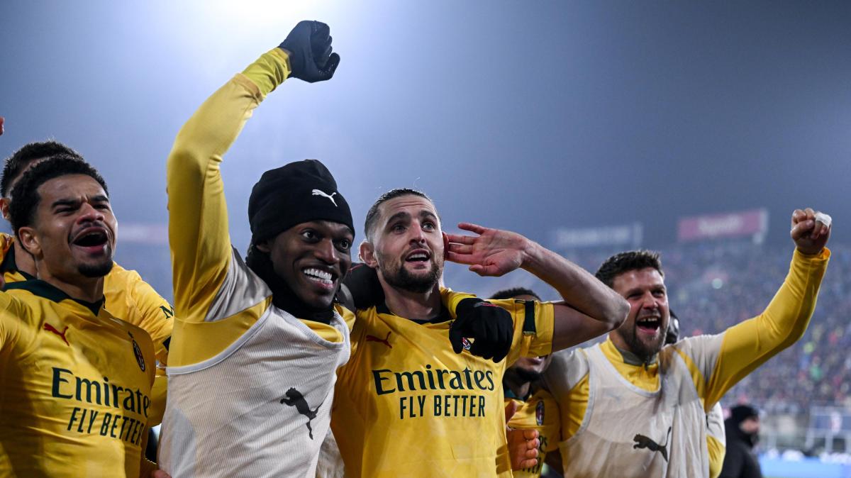 Serie A, il Milan vince 3 a 0 sul Bologna e si porta a -5 dall'Inter: la classifica aggiornata