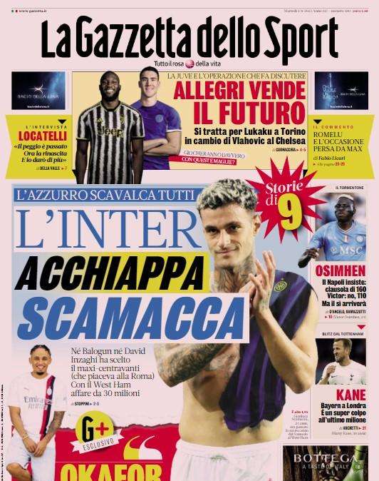 Gazzetta - Allegri vende il futuro