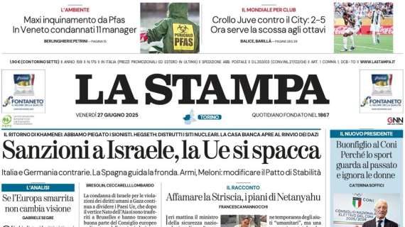 La Stampa - Brusco risveglio