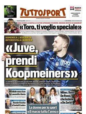 Tuttosport- Juve, prendi Koopmeiners