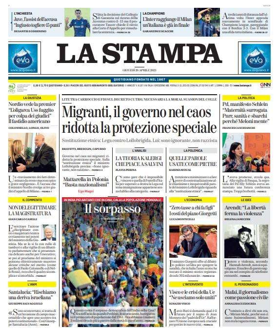 La Stampa - Verso lo sconto 