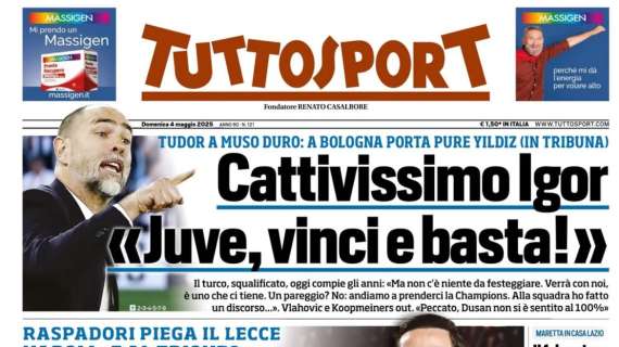 Tuttosport - Vincere e basta