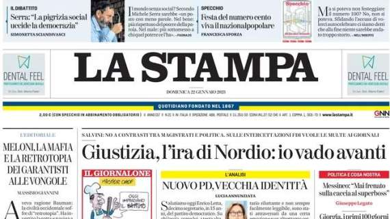 La Stampa - Reagire da Juve 