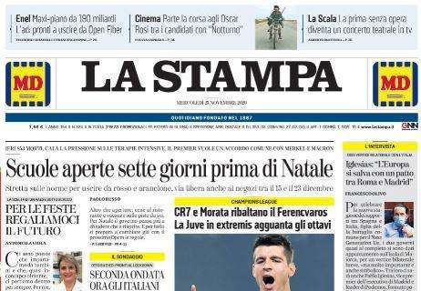 La Stampa - Cr7 e Morata ribaltano il Ferencvaros 